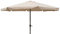 INDA-Exclusiv XXL Alu Sonnenschirm Ø 4 m UV30+ Kurbelschirm Gartenschirm Marktschirm Krempe Sonnenschutz mit Kurbel Gartenschirm, Farben:Beige