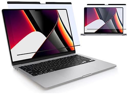 MyGadget Magnetische Blaulichtfolie [ Matt ] kompatibel mit Apple MacBook Pro 13 Inch [ 2016-2022,M1,M2] | Apple MacBook Air 13 [ 2018-2021,M1] - abnehmbarer Blaulichtfilter