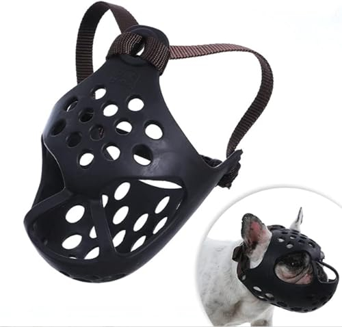 Maulkorb Hunde Hundemaske Atmungsaktiv Hundemaulkorb Verstellbar Maulkörbe Anti Beißen Hundemundabdeckung Mesh Kurzer Schnauze Maulkorb Bulldogge Mops Korbmaulkorb Training