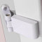 MyncbD bisagras Bisagra de Puerta Puertas francesas de PVC Seguridad Bisagra de Puerta Pesada de Acero plástico Blanco de Plataforma Interior y Exterior Hardware
