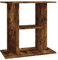 vidaXL Engineered Wood Aquarium Stand in Smoked Oak - Sleek Design, Durable, Moisture Resistant and Safe for Home Decor