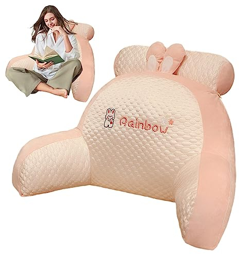 MYJIO Rückenlehnen zum Sitzen im Bett,Weiches Kissen mit Armen - Besonders Bequeme Rückenstütze, ergonomisches Kissen. Lesen, Spielen, Fernsehen KOT-