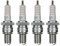 4x Zündkerze BR10EG – passend für Aprilia RS/RX/SX/Tuono 125, Honda CR 80/85, KTM SX/EGS/EXC 125, Yamaha YZ 80/85 – Zündkerzen Set für Motorrad Roller Scooter