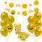 Oblique Unique® Smiley Party Deko Set - Girlande + 10x Ballons + 6X Papiertüten zum Dekorieren für Kindergeburtstag Geburtstag Motto Party Deko
