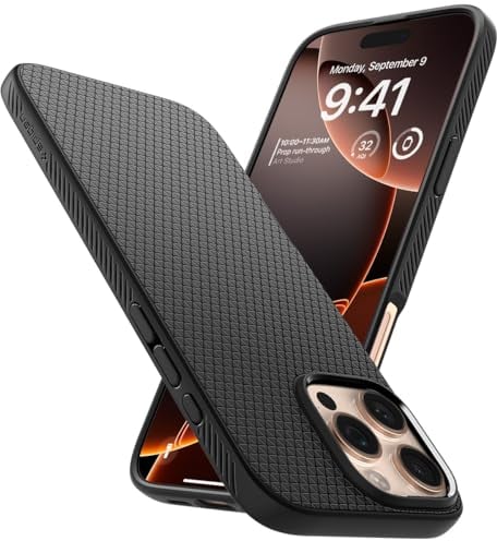 Spigen Liquid Air Case Compatible with iPhone 16 Pro - Matte Black