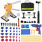 GEARMONSTER 54 Stück Auto Dellen Reparaturset, Beulen Reparaturset Auto Werkzeug, Ausbeulwerkzeug mit Gleithammer, Dellenheber, Goldzieher, Brückenzieher und Saugnapf für DIY Fahrzeug Dellen