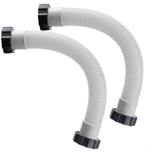 Alanmoship Manguera de repuesto para alberca, longitud de 50 mm, filtro de piscina, manguera de interconexión, accesorio de tubería con tuerca de bomba de filtro para bomba de filtro Intex 11535 (2