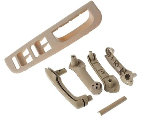 ZSHYTWE Türgriff Innen Tür Schwarz Pull Haltegriff Für VW Für Bora Für Golf 4 MK4 Für Jetta 1999-2004 Carbon Faser Stil 3B1867171E Griff Innentür(Beige)