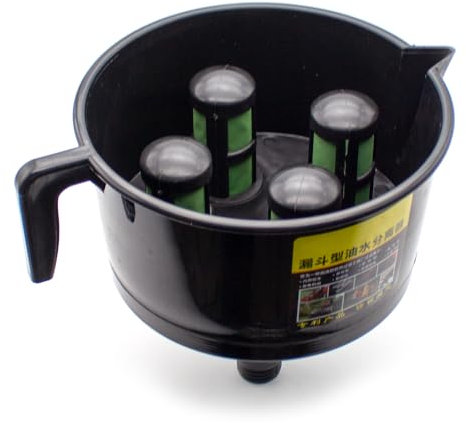 LeTkingok Imbuto Separatore Olio-Acqua, Filtro Carburante Oliatore Filtro Benzina Diesel a Quattro Filtri con Crittografia in Nylon
