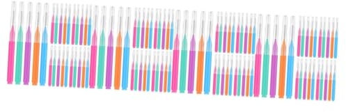 PartyKindom 200stücke Interdentalbürsten Ergonomische Reinigungshilfen Für Zahnpflege Für Schwer Erreichbare Zahnzwischenräume Sanfte Für Brackets Und Prothesen