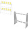 Pssopp 2 Tier Champagne Flute Stand, Detachable Acrylic Material Easy to Store Space Saving 10 Slot Champagne Glass Holder for Party and Wedding