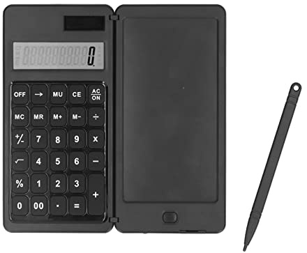 LIYJTK Solar Calculator LCD Writing Tablet Portable Foldable Desktop Calculator Office Study Room