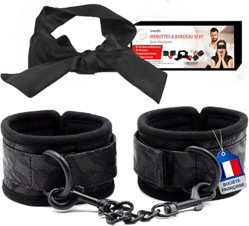 nedit Menottes sexy Erotique - Menottes Sex Lit - Accessoires Sexuel Pour Adulte - Bondage Sex Femme - BDSM Accessoire - SexToys Adulte Couple - Jouet Sexy - toy's couple
