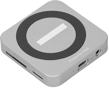 TICFOX M.2 NVMe SSD Encolsure, Multipfunction Type C Adapter Hub with 10Gbps, 100W PD Charging, HD, USB 3.2, SSD Case for B Key, B&M Key 2230