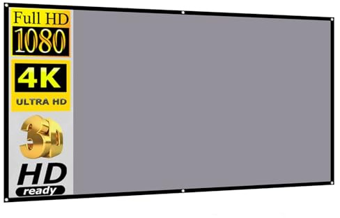 100 Zoll 16:9 Projektionsfläche Anti-Lichtvorhang Reflektierendes Stofftuch for YG300 Mogo DLP 3D HD-Projektoren