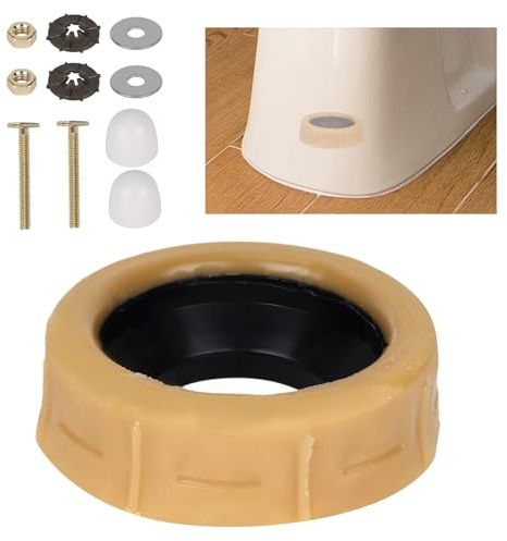 11uds Extra Grueso Anillo Cera Inodoro Reemplazo Kit, Anillo Cera WC con Pernos Arandelas Tuercas Cabezas de Perno y Juntas para 7,62cm y 10,16cm Mangueras Drenaje