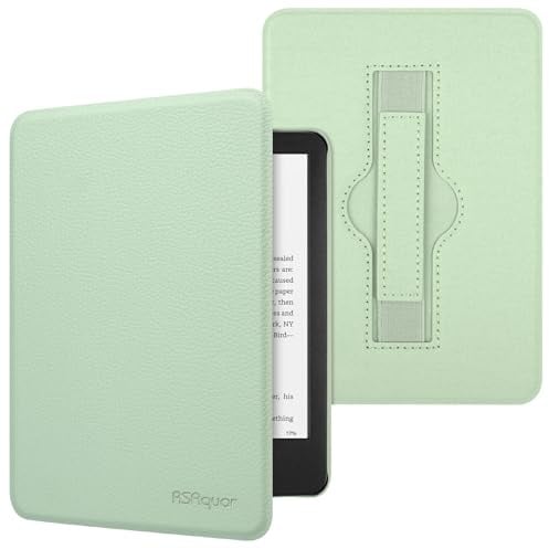 RSAquar Case for Kindle Paperwhite 12th & Kindle Colorsoft 1st Signature | 7-Inch Slim Protective Cover with Hand Strap, Auto Sleep Wake Function