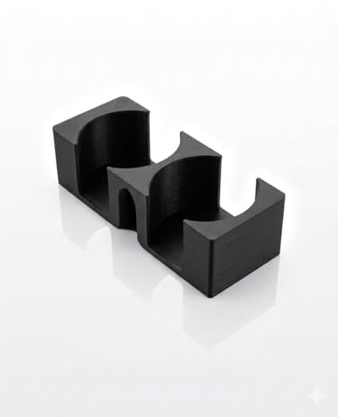 Cup Holder for BMW Z3 – Dual 330ml Drink Holder Insert, Ashtray Slot Mount, PETG Plastic, Black, No Tools Required, Interior Accessory
