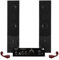 Madison Paire d'enceintes HiFi/Home-Cinéma Noires 2x500W+Amplificateur HiFi Stéréo BT/NFC/CD/AUX/MP3
