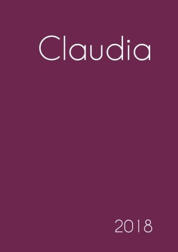 Kalender 2018 - Claudia: DIN A5 - eine Woche pro Doppelseite
