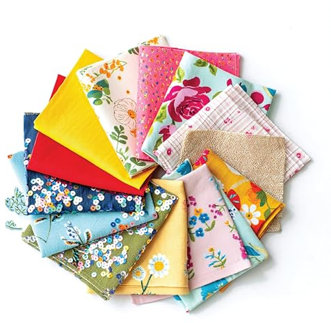 Springboard Colourful Fabric Offcuts Remnants – 250g – Assorted Textiles for Arts & Crafts, Collage, and Sewing Projects – Ideal for All Ages