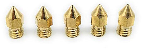 Turmberg3D - 5St - mk8 Nozzle Set - für 1.75mm, Messing Hotend Düse für ANET A6, A8, CTC, Cr-10 (Set - 5x 0.3 mm, 5)