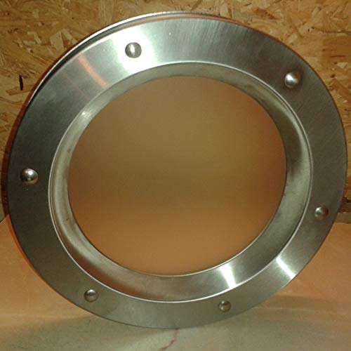 Ojo de buey para puertas exteriores 350 mm aislamiento de seguridad vidrio mate