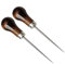 nuoshen 2 Pack Gourd Shape Tailors Awl Wood Handle Scratch Sewing Tool for Leather