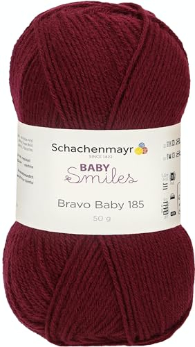 Schachenmayr Baby Smiles Bravo Baby 185 9801212-01045 brombeer Handstrickgarn, Häkelgarn, Babygarn