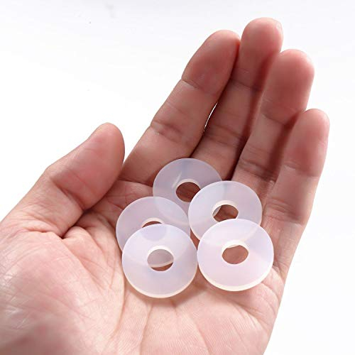 Litorange Grolsch Joints en silicone – Pour bouteilles à bouchon basculant – Lot de 40 combinés transparents, fabriqués à partir de silicone souple (pas de caoutchouc, meilleure étanchéité que le