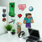 Paladone Minecraft Decals Wandaufkleber aus Vinyl, ablösbar, 4 Bögen