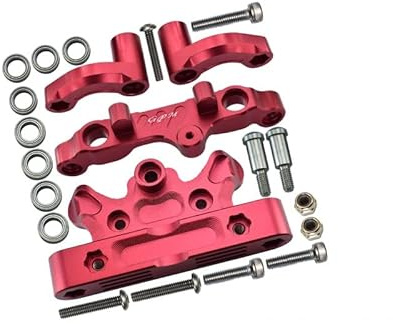 GPM Aluminium Steering Assembly for Arrma 1:5 KRATON 8S BLX/Outcast 8S BLX/KRATON EXB Roller - 22Pc Set Red