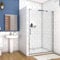 1000mm Xinyang Sliding Shower Enclosure 5mm Safety Glass Reversible Bathroom Cubicle Screen Door
