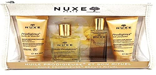 Nuxe Trousse Rituale Prodigioso Olio Doccia + Latte Corpo + Olio + Profumo, Vanilla
