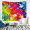 Homemissing Marihuana Blatt Wandteppich 130x150cm Cannabisblätter Tapisserie Regenbogen Unkraut Grünpflanzen Tapisserie Hanf Wandbehang Dekor für Schlafzimmer Wohnzimmer Marihuana Dekor Bunt