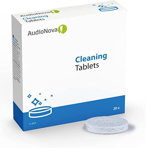 Audionova - Reinigung-Brausetabletten Für Hörgeräte - Reinigungstabletten Und Sterilisationstabletten - Hörgeräte Reiniger - Hörgeräte Zubehör - 20 Tabletten Pro Packung Hörgeräte Reinigungstabletten