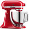 KitchenAid Artisan Series 5 Quart Tilt Head Stand Mixer with Pouring Shield KSM150PS, Passion Red