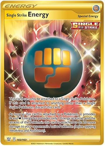 Single Strike Energy - 183/163 - Secret Rare - Schwert & Schild - Kampfstile