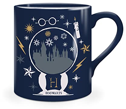 Half Moon Bay Harry Potter - Taza de cerámica, 400 ml, color azul marino