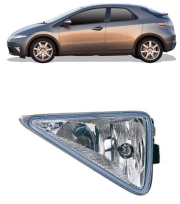 DM Autoteile 108215 Nebelscheinwerfer Nebelleuchte links H11 kompatibel für Honda Civic VIII Hatchback FN FK
