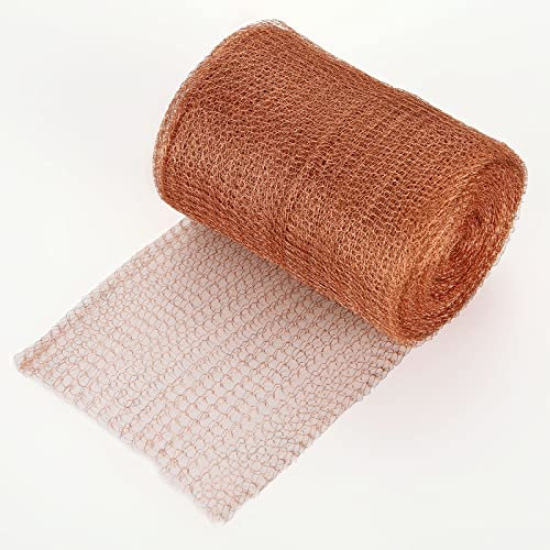 YAYODS 40 Feet Copper Mesh, Rodent Proof Mesh for Garden, Fine Wire Mesh Roll for Mouse Rat Snail Slug Deterrent, Pest Control for Mouse, Birds, Snails, Insect, Bat