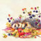 IHR Ideal Home Range - Papierservietten HEDGEHOG FRIENDS cream 20 St. Lunch-Servietten 33 cm x 33 cm