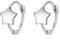 Reffeer 925 Sterling Silver Star Hoop Earrings Huggie Earrings for Women Teen Hoop Earrings Small Earrings