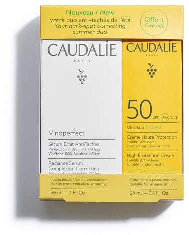 Caudalie Cofanetto Vinoperfect Anti-Macchie Serum, 30 ml + Sonnencreme, LSF 50