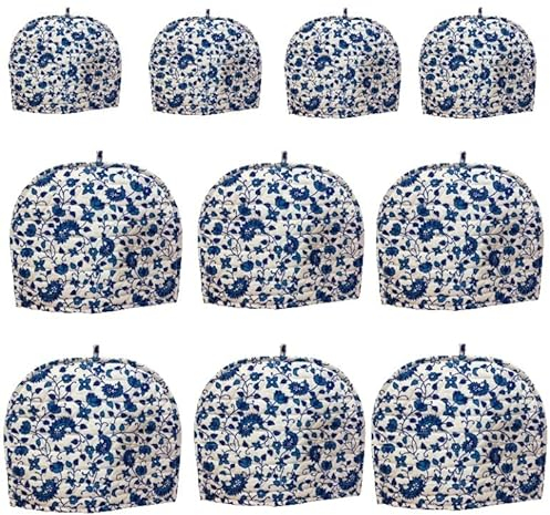 AUNERCART Teewärmer, Baumwolle, Indisches Mandala, Blau, 10 Stück