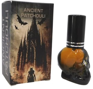 Ancient Patchouli, Parfum, im süßen Skull-Sprühflakon, 8ml, ein Jahr gereift! Lang anhaltend, höchste Qualität