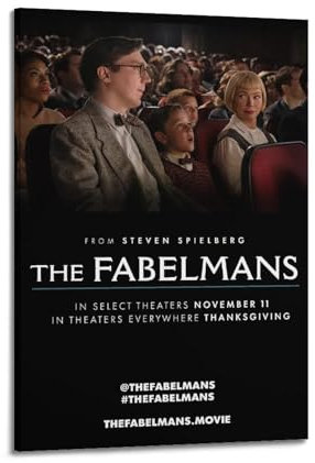 VerimP The Fabelmans (2)_1 Poster, Vintage-Kunst-Poster, Wandkunst, Dekor, Leinwandposter und Drucke, Wandposter für Zimmer, ästhetisch, 60 x 90 cm, Rahmenstil