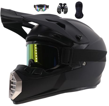 Jeunesse Casques De Moto, Casques Motocross Enfant Et Adulte Set, Casque Moto Cross Homme Femme, Casque Cycliste pour Enfants, Casques Intégraux AVT MX Casques Moto De Cross Enfants