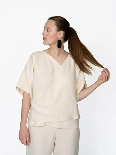 The Assembly Line Schnittmuster aus Papier, Wickeloberteil und Kleid, XL-3XL