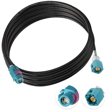 Eightwood HSD LVDS Z Buchse auf Stecker Kabel 300cm 535 4-Core für BMW F30 F10 F25 F15 Audi VW Mercedes Citroen Peugeot Video Audio Rückfahrkamera Retrofit Navigation